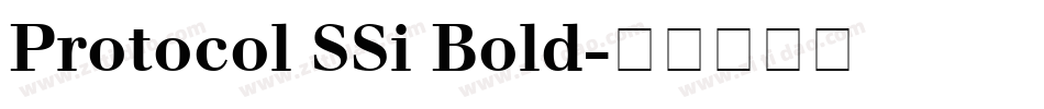 Protocol SSi Bold字体转换